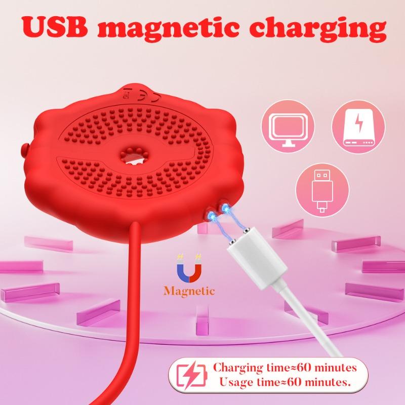 Rose Breast Clip Vibrator – Dual Nipple & Clit Stimulator for Teasing & SM Play