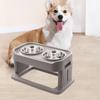 Dog Feeding Station with Elevated Bowls for Food and Water Kittens Puppies