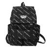 School bag high value letter back couple solid color casual simple light outdoor large capacity