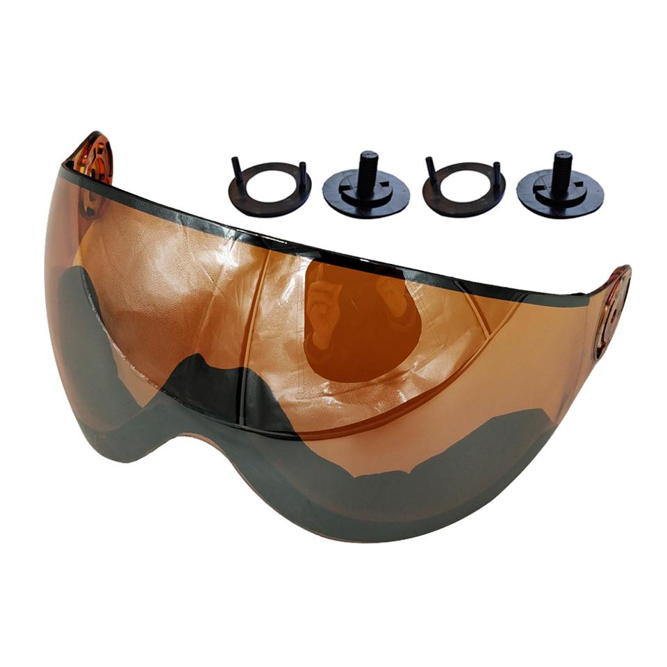 LOCLE Ski Helmet Visors of MS95 MS99 Multifunctional Wind-proof Dust-proof Spare Lens UV Protection Skiing Helmet Extra Lens
