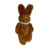 Cartoon Rabbit Phone Charm with Pearls Necklace PP Cotton Texture Suitable for Jewelry Accessories and Gift Decoration