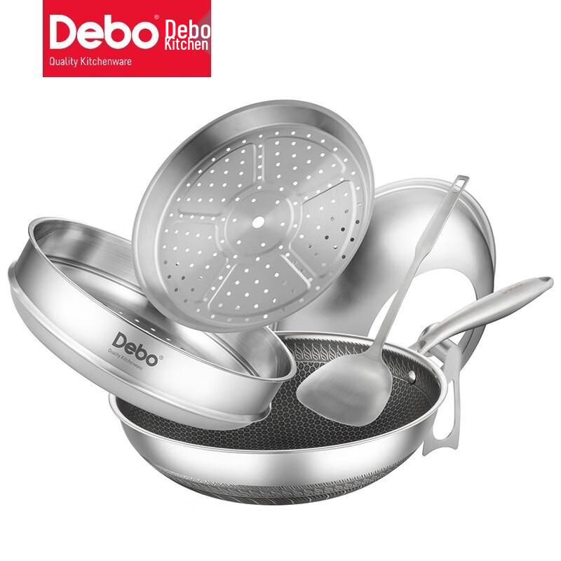 Debo Karlhans-C Dampfgarer Wok Kochgeschirr Set