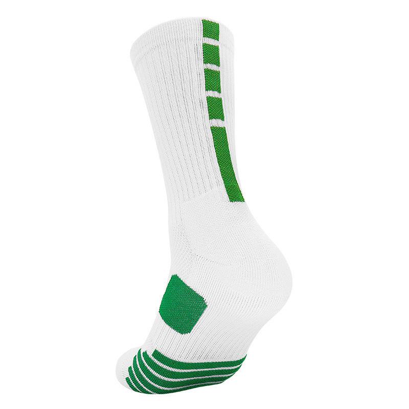 Medium Tube Basketball Socks, Thickened Towel Bottom Socks, Actual Combat Elite Socks, Sweat-Absorbing And Non-Slip Running Sports Socks