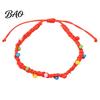 Gift for Friends And Party Favors Handmade Braided Bracelet Women, Bohemian Woven Wrist Rope Casual Minimalist Hand with Colorful Rice Beads,