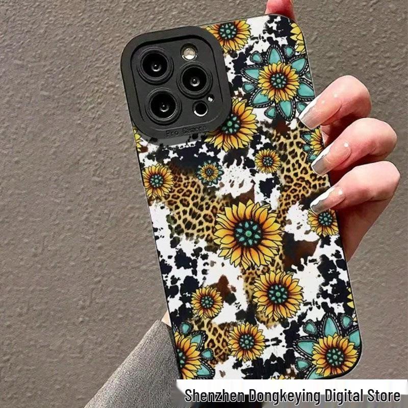 

Leopard Print Floral iPhone Case for iPhone 11/12/13/14/15/16 PRO MAX iPhone 14 Pro