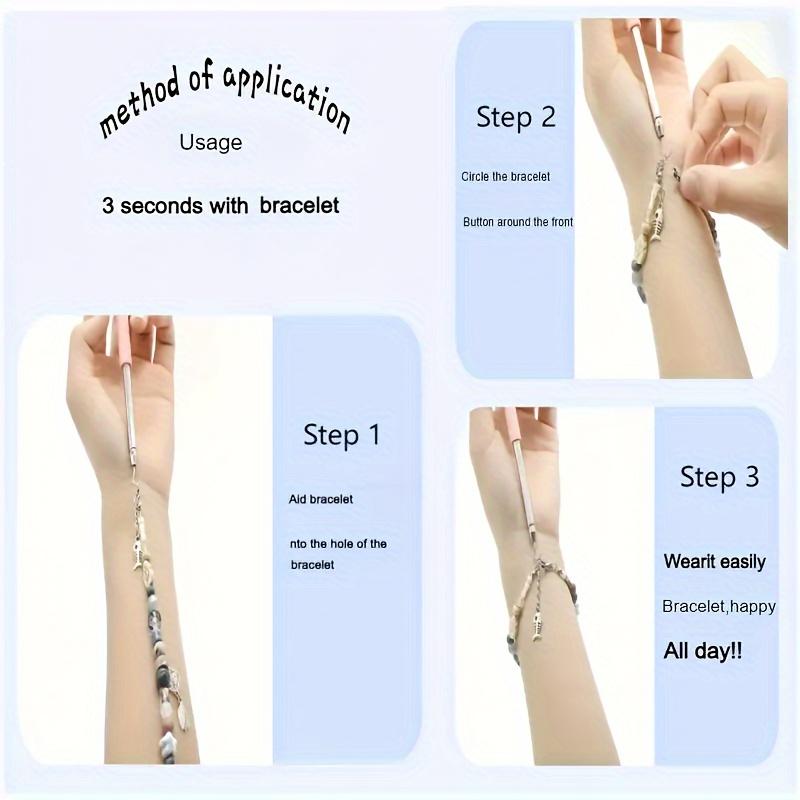 1PC Bracelet Aid Tool for Wearing Bracelet Buckle Hook Assistance Elderly Aid Independent Living Tools