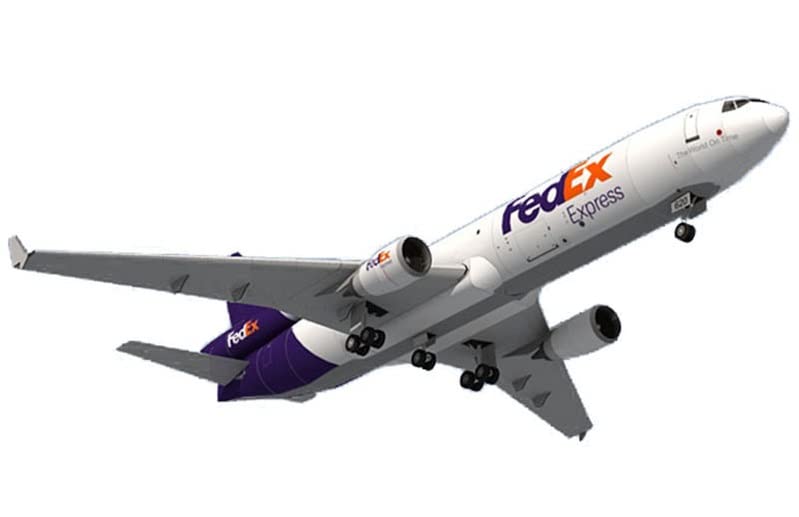 

3D Сборная Бумажная Модель Самолета Экспресс (FedEx MD-11 Масштаб 1/100)