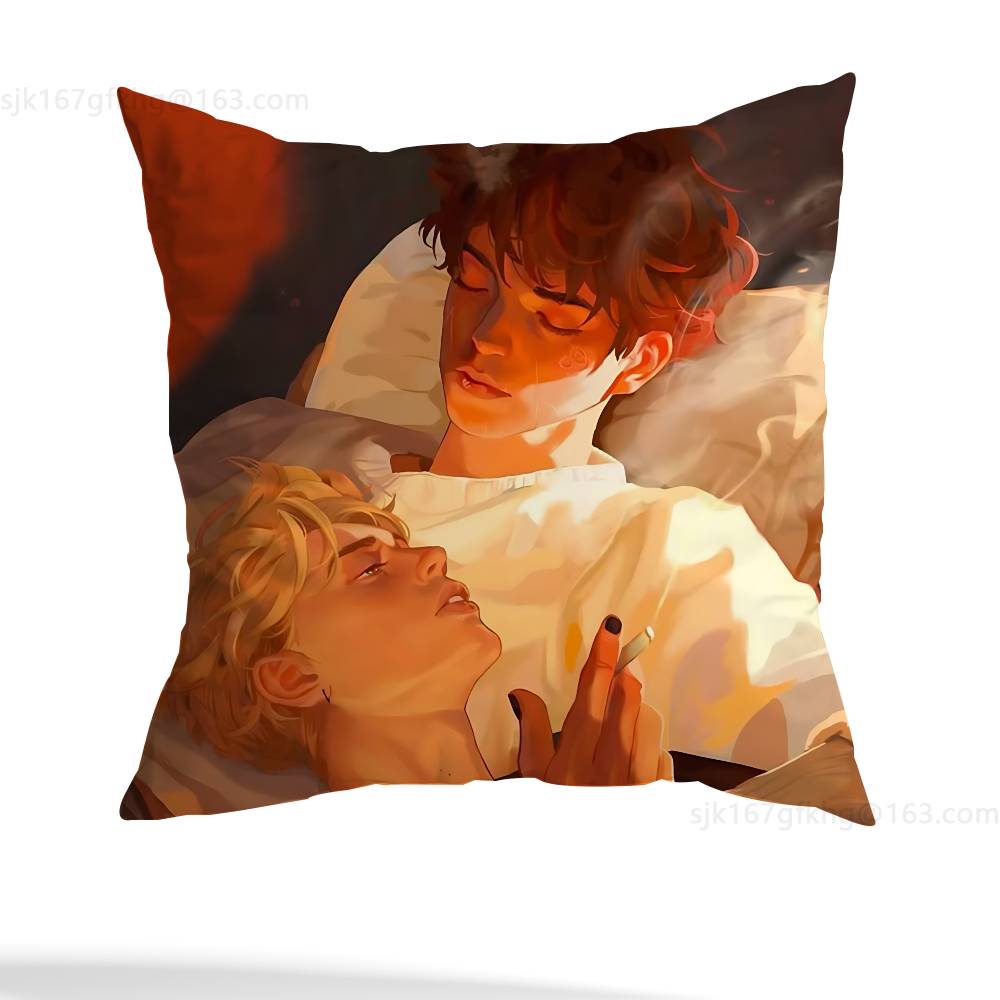 The Foxhole Court Pillow Case Square Double-Sided Printing Short Plush Sofa Cushion Cover Bedroom Bedside Pillow