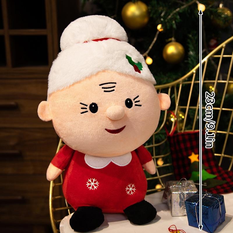 Cute Christmas Decoration 2025 Plush Cushion Ornament Kawaii Sofa Cushion Pillow Xmas Home Decor 2025 New Year Gift Desk Decor