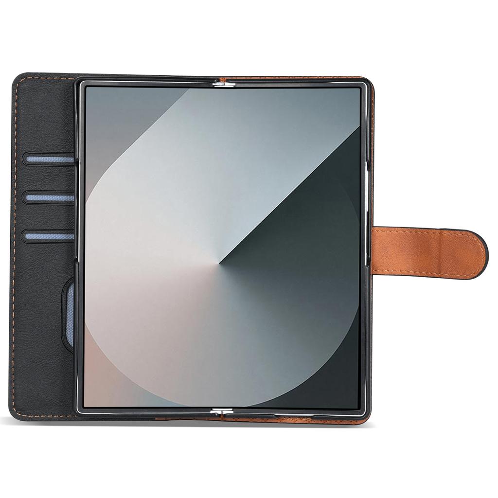 N.BEKUS CSJ-001 For Samsung Galaxy Z Fold6 5G Stand Case PU Leather Wallet Phone Cover