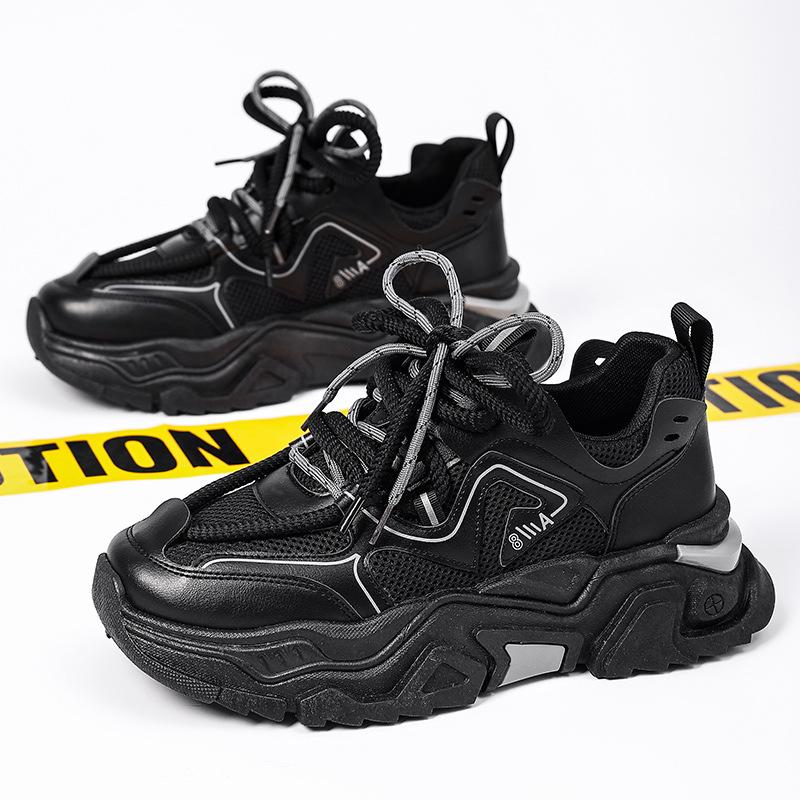 Autumn 22 New Casual Sports Trendy Shoes Platform Dad Shoes Mesh Breathable