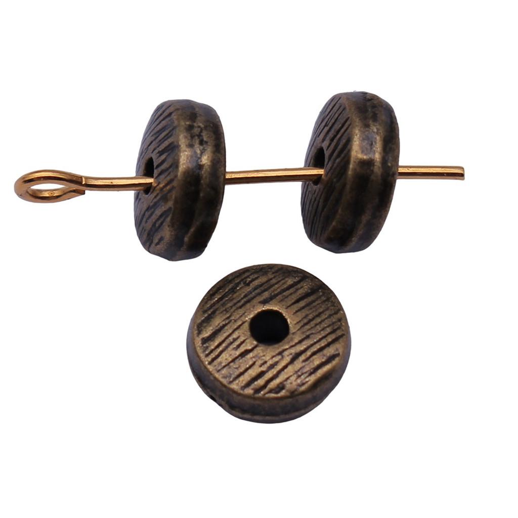 Multi Color Flower Edge Spacer Beads Metal Charms For Jewelry Making Accessories