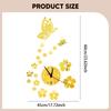 Aesthetic And Silent Wall Clock to Assemble with Acrylic Stickers for Artistic Modern