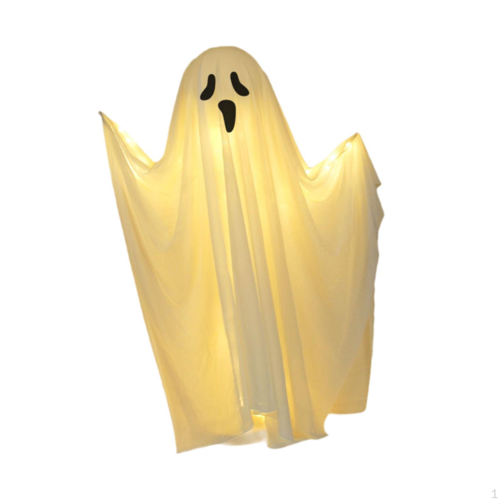 

Прикраси на Хеллоуїн На відкритому повітрі, що світяться Моторошний привид, Декоративна вечірка зі світлою смугою 85cm_Surprised