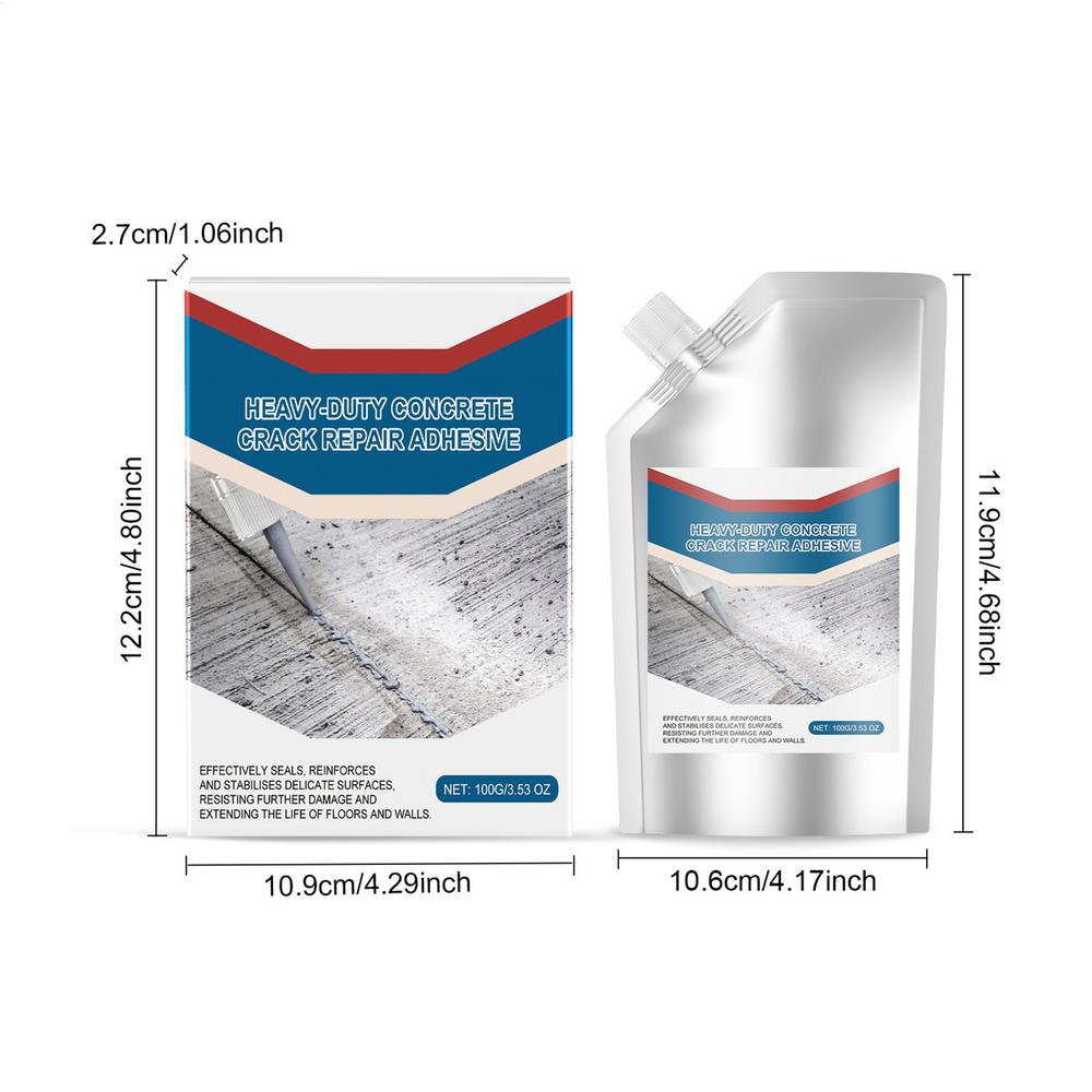 

Cement Crack Filler Liquid Concrete Crack Filler Waterproof Concrete Bonding Agent Quick-Drying Sealing Adhesive For Sealing