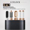 LUXLOCK 5-In-1 Hair Dryer Curling Iron Hot Air Comb Dyso Air Bag Hair Dryer Styling Tool Straightener Hairdressing Tool Gift