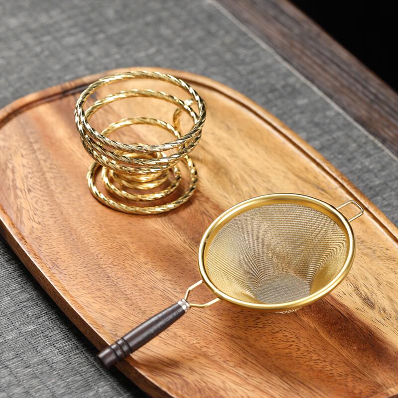 Wooden Handle Stainless Steel Tea Strainer