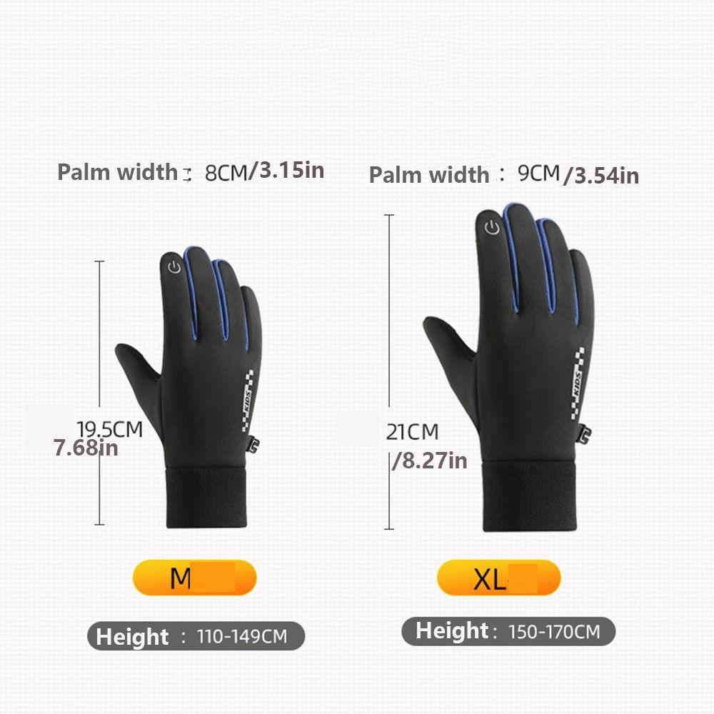 Non-slip Winter Children Bicycle Riding Gloves Full-finger Bicycle Sports Mittens Kids Gift