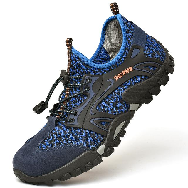 Oddychające buty do wody dla mężczyzn do wspinaczki, wędrówek, buty do chodzenia po rzece, męskie buty outdoorowe do biegania, trampki barefoot