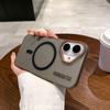 Solid Color Drop-Proof Magnetic Phone Case for Apple Series 15/16/17
