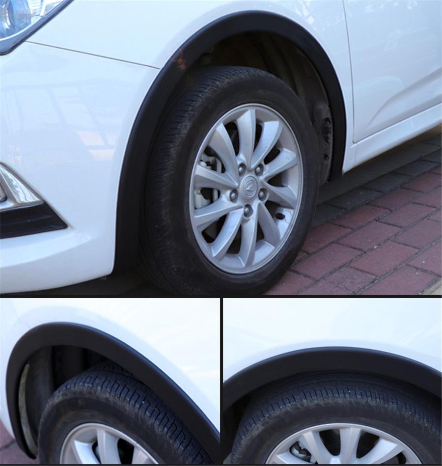 59''*1.57'' Car Wheel Eyebrow Extension Protector Arch Extenders Black Universal