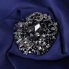 Luxury Women Men Bohemian Style Fashion Elegant Crystal Brooches Pins Vintage Classic Banquet Party Jewelry Shiny Brooch Pin