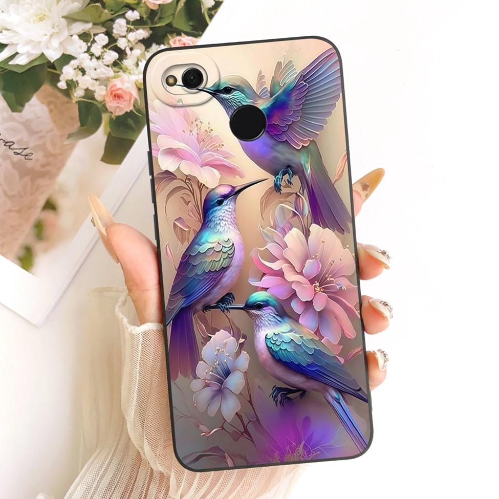 Phone Casing For Redmi 4x Cover Fashion Cartoon Cute Funny Painted Silicone Case For Xiaomi Redmi 4x
