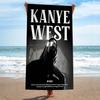 1PC K-Kanye W-West Y-Ye Rapper Microfiber Beach Towel Absorbent Quick Dry Soft Yoga Swimming Resort Mountain Climbing Towel