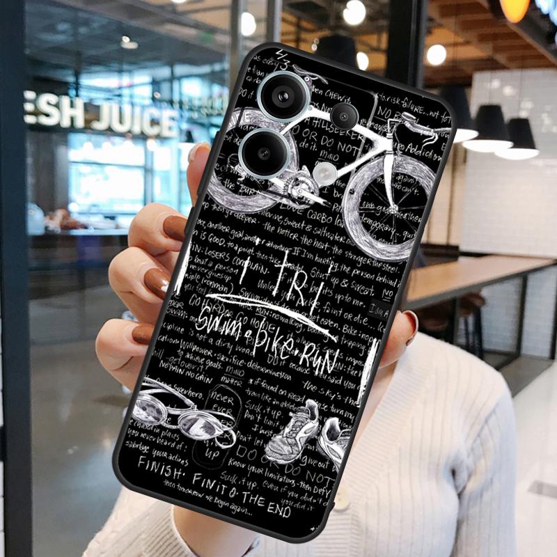 Triathlon Tri Life Case For Xiaomi Redmi Note 12 11 9 10 13 Pro Plus 12S 11S 10S 9S Redmi 13 10C 12C 13C Cover