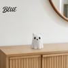 Stable Halloween Figurine 3D Printed Ghost Dog/Cat Ornaments Knitted Texture Animal Figure Decorations