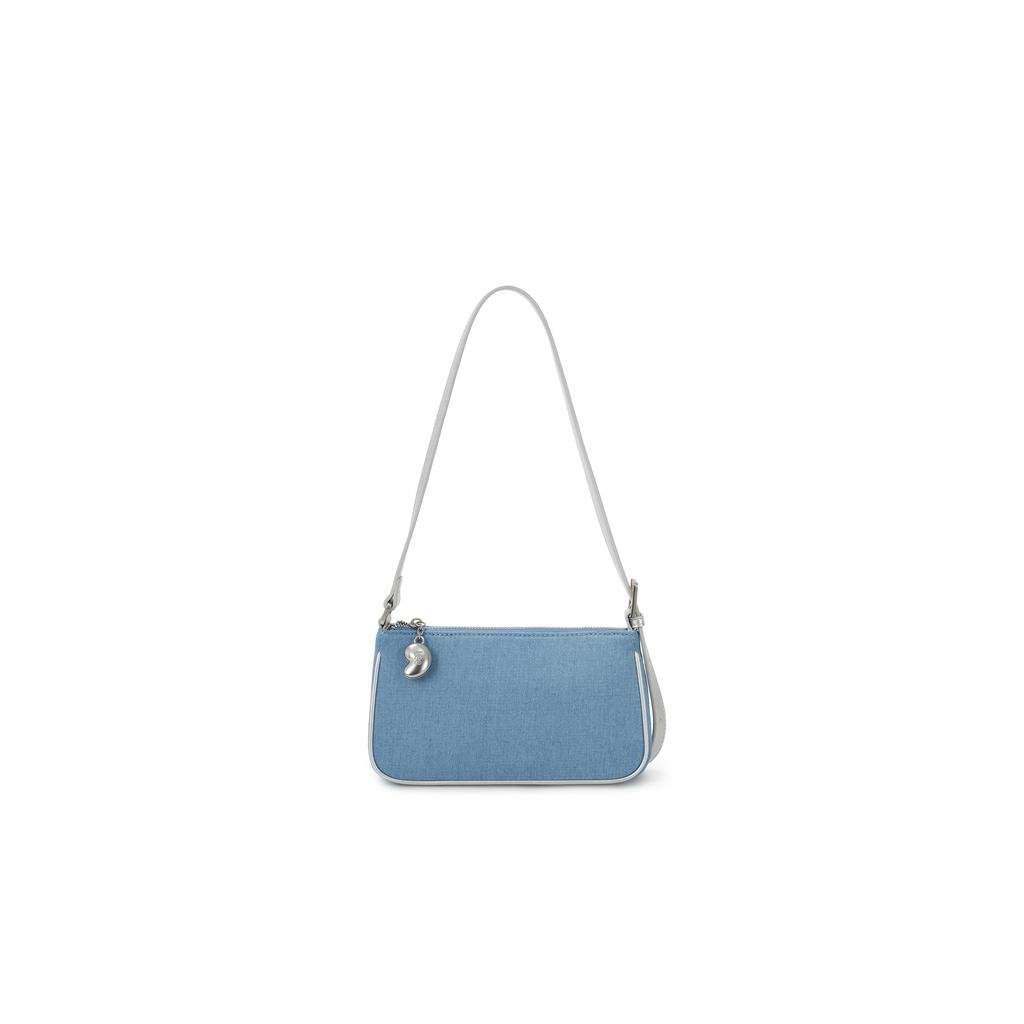 New Lee PU, Textile Mixture Shoulder Bag Regular Women's Light Blue LE250206M-502