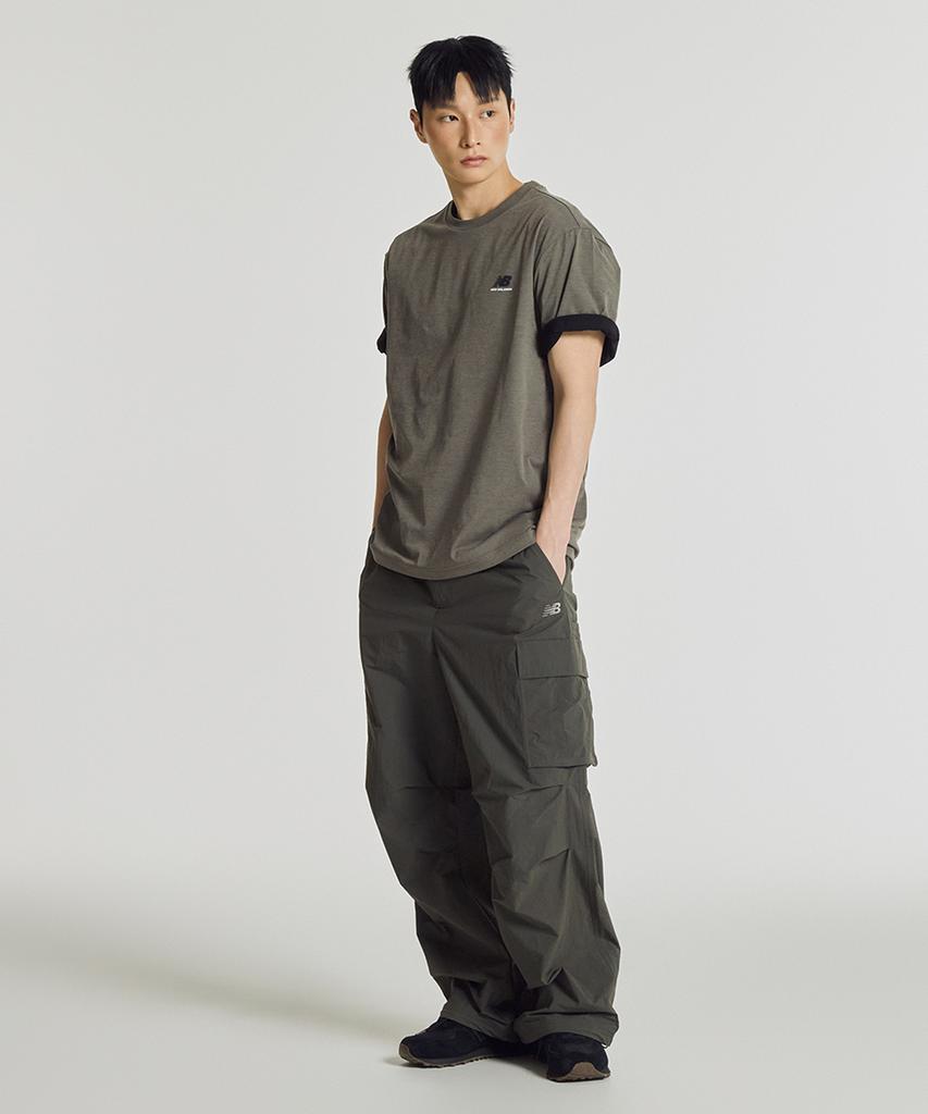 Nyuballanseu Nbneg31633 / Uni Frozen Essential Small Logo Short Sleeve T-Shirt (Khaki)