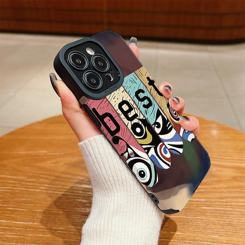 Vertical Grain Leather Shell Best Nice Printed Patterned Shockproof Soft Silicone Case with Camera Lens Full Protection for iPhone