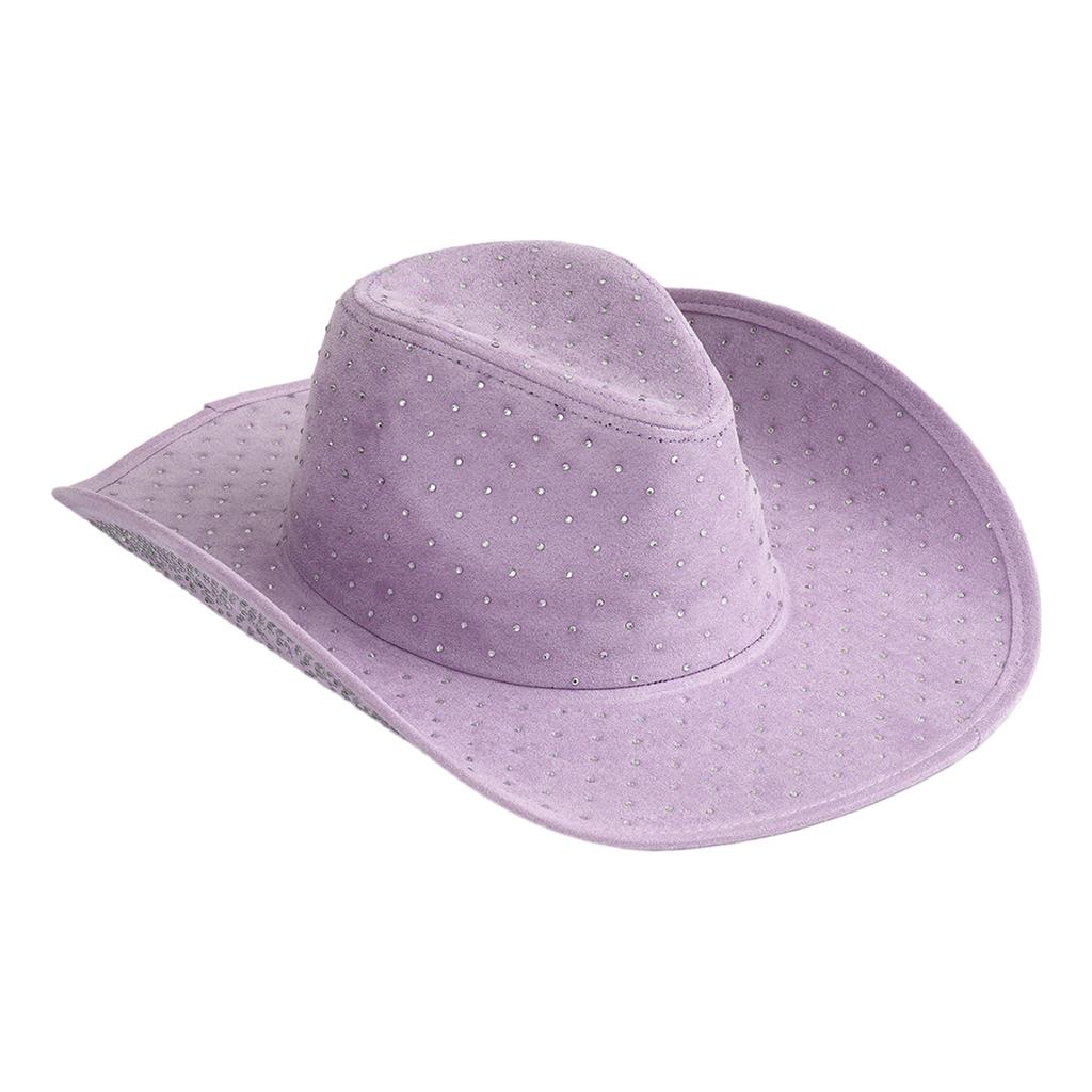 Bride Party Hat Crystal Cowboy Hats for Disco House Cocktail Parties Vacation Sparkly Crystal for Comedian