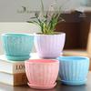 Elegant White Ceramic Flower Pot with Tray - Ideal for Ivy, Spider Plants, and Succulents
