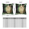 Cat Owl Funny Pillow Case  Graphic Pillow Cover Retro Trendy Cushion Cover For Office Car Home Decor