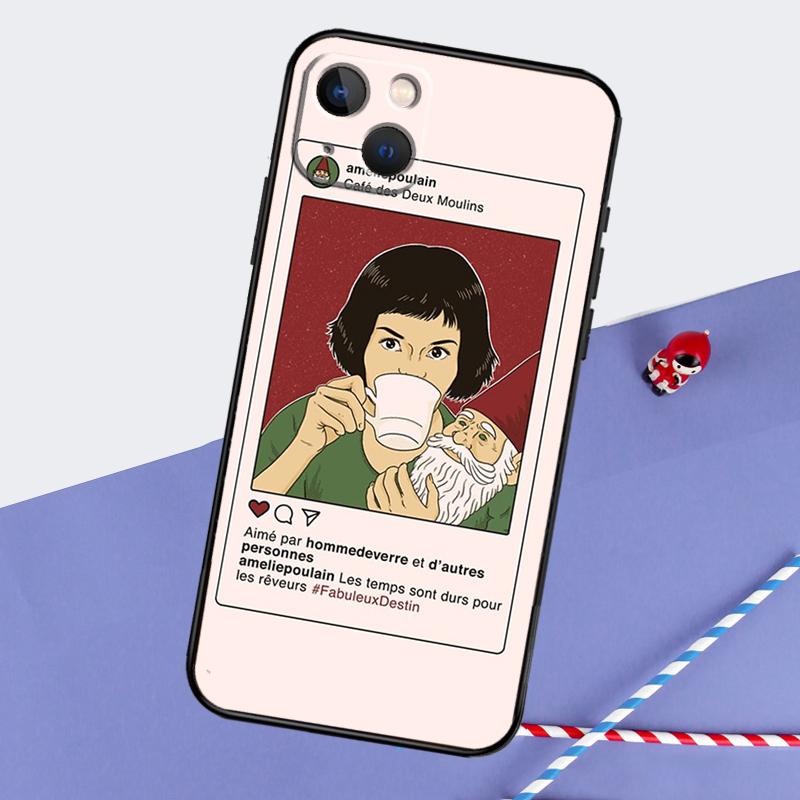 Amelie Movie Poster Phone Case For iPhone 16 Pro Max 11 13 14 15 Pro Max 12 Mini XR 16 15 Plus 16e Back Cover