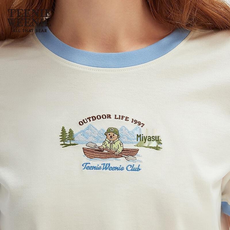 Teenie Weenie Bear Graphic Short Sleeve T-Shirt