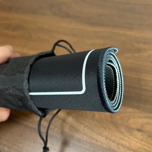 XILIWU Rubber Play Mat Bag/Case with Carrying Strap, 1 Piece, Water-Repellent, Compact, Stylish Storage (Waterproof Fabric, M (Fits 60x35cm))