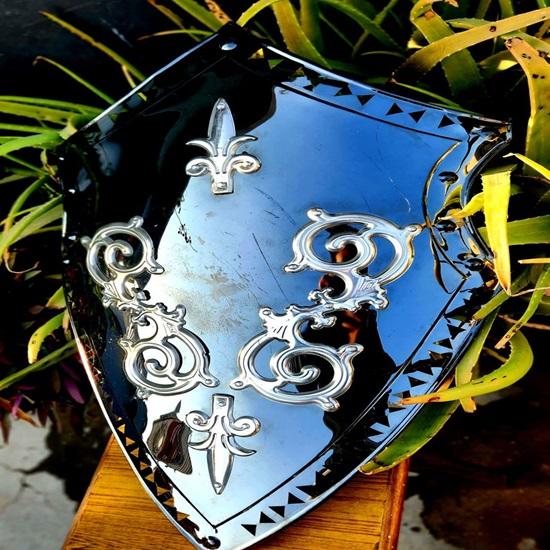 Knight Viking Shield Medieval LARP Cosplay, Stainless Steel