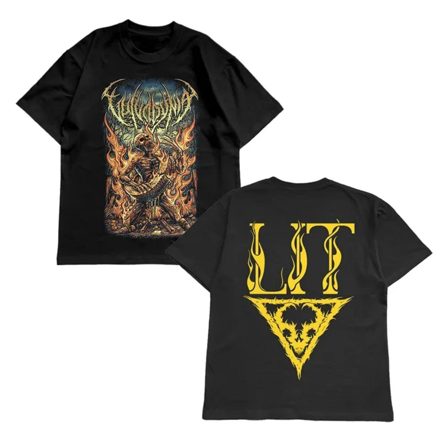 

Death Heavy Mental Vulvodynia T-shirt Mens Cotton Tshirt Music Graphic Tee-shirt Harajuku Punk Rock Streetwear T Shirts S чёрный