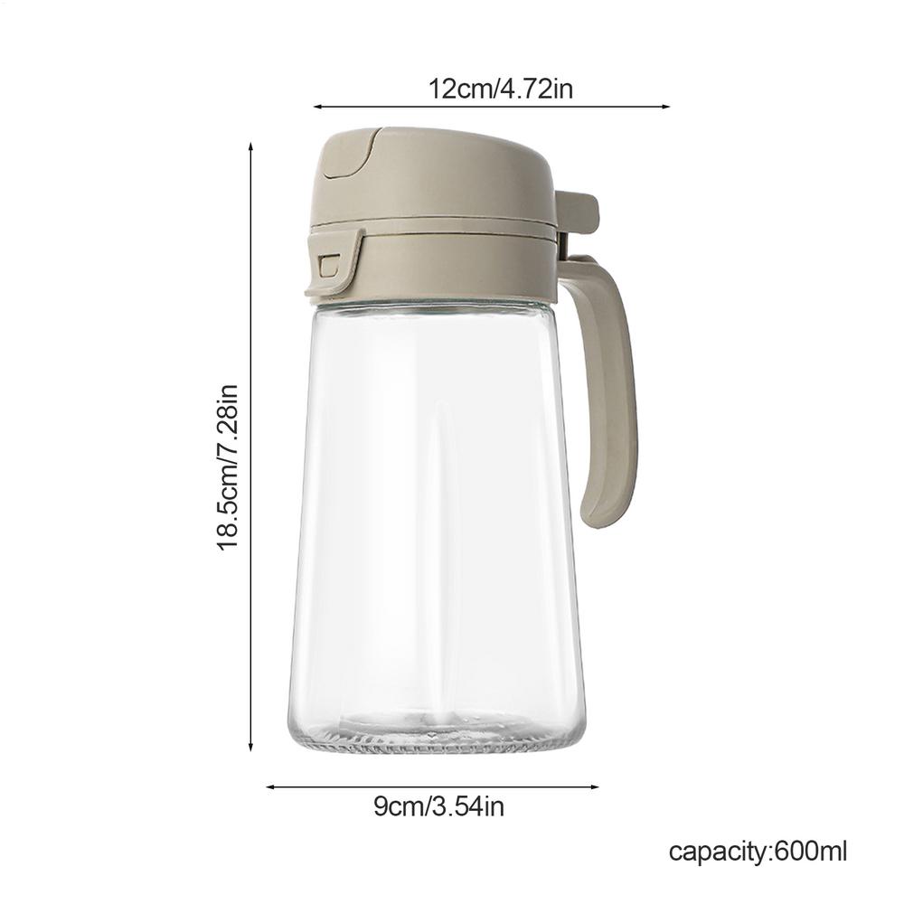 

Кухонный дозатор масла 20 унций, герметичная стеклянная бутылка для масла, стеклянная бутылка для масла, контейнер для оливкового масла с автоматической крышкой, без капель масла