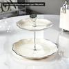 Double-Layer Skewer & Fruit Plate: Cake Stand and Pastry Tray for Afternoon Tea, Large & Small Sizes
