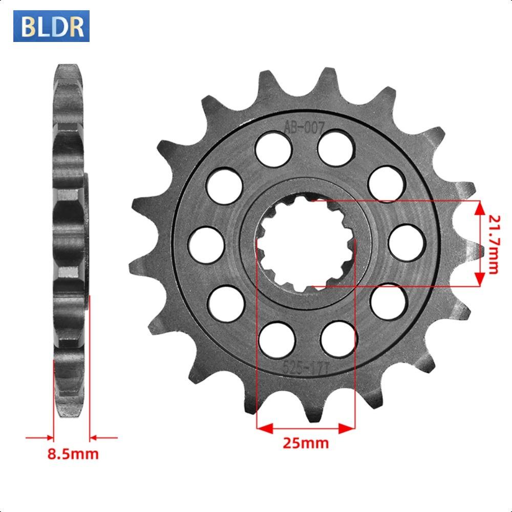 

520-43T 520 17T Motorcycle Front Sprocket Gear Wheel for Suzuki GSX-R750 L9 M0-M4 2024 front 16T