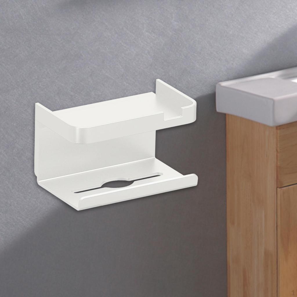 Toilet Paper Dispenser with Phone Rack