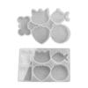 1/2Pcs Keychain Mirror Silicone Mold Epoxy Resin Molds for Cat Bone Fish Epoxy Casting Molds with Hole Polymer Clay Mold