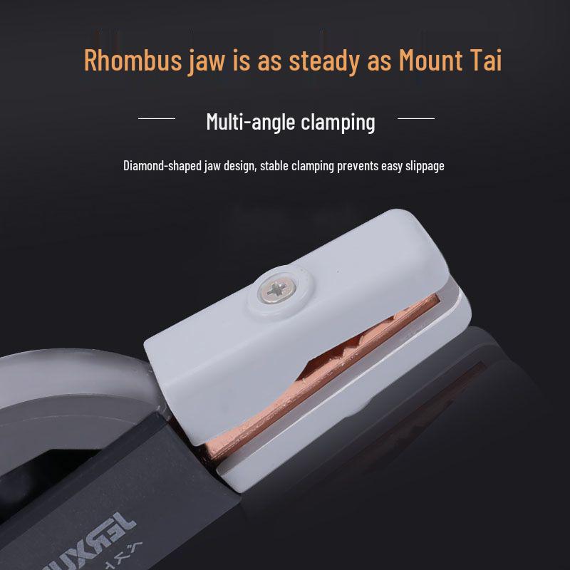 Jingxuan Industrial-Grade Copper Welding Clamp with Torch Holder - Heat Resistant, 300A/500A Capacity