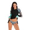 Women Sunscreen Long Sleeve Print  Beach Surfing Suit Swimwear