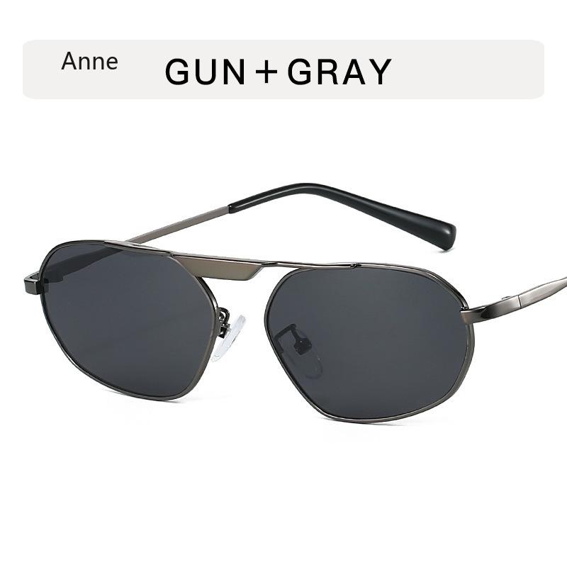 Retro Metal Cat Eye Women Sunglasses Fashion Designer Irregular Polygon Men Punk Shades UV400 Sun Glasses gafas de sol