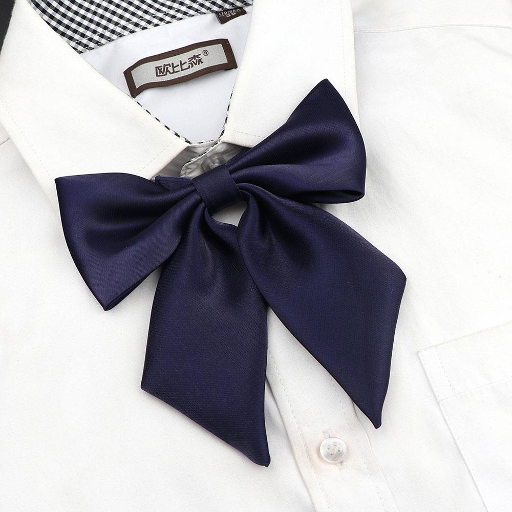 Perfect Match Colorful Women‘S Shirts Bowtie Ladies Girl School Wedding Party Bowknot Pink Bule Black Classic Butterfly Knot Suits Accessories